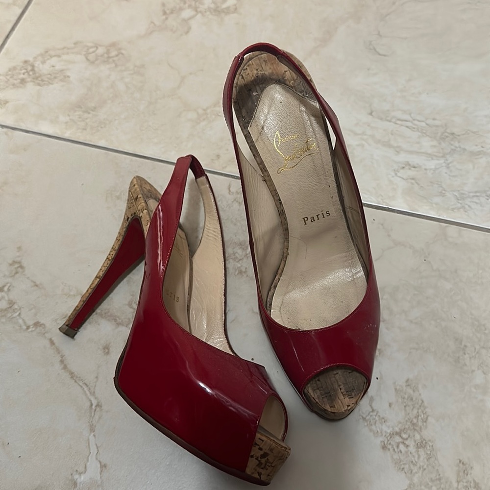 Authentic Christian Louboutin Glitter Heels